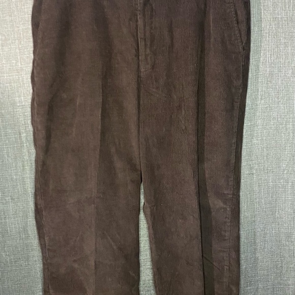 adjust a band expandable corduroy pants trousers Size 36 Gray & Brown (2 Pairs) - Picture 6 of 15